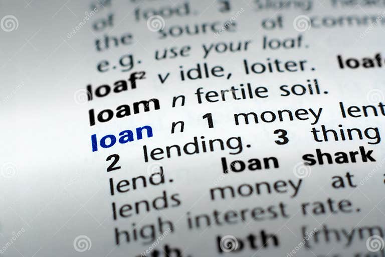 Definition of Loan stock photo. Image of loan, mortgage 6427438