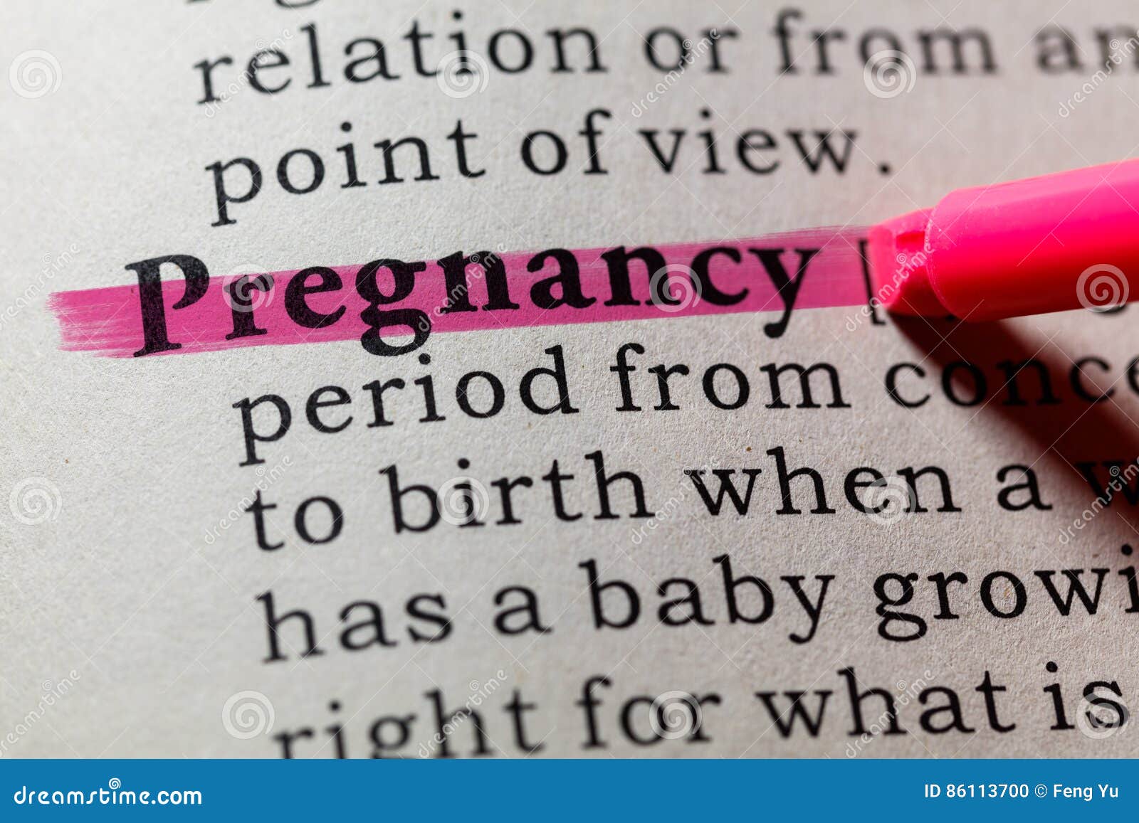 Definition of pregnancy stock photo. Image of highlighter 86113700