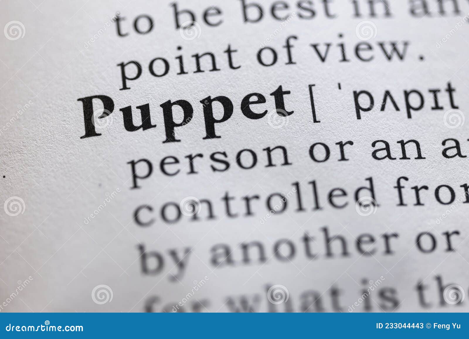 Definition of puppet stock image. Image of printing 233044443