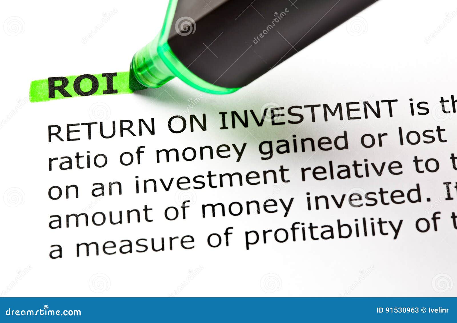 definition of return on investment roi