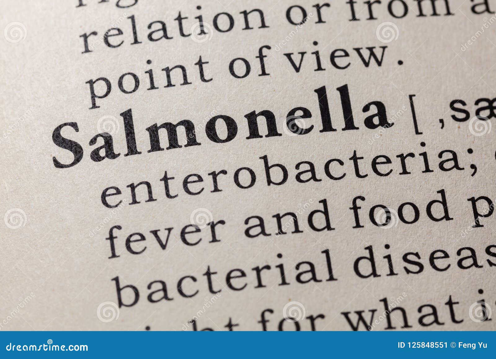 Definition of Salmonella stock image. Image of book ...