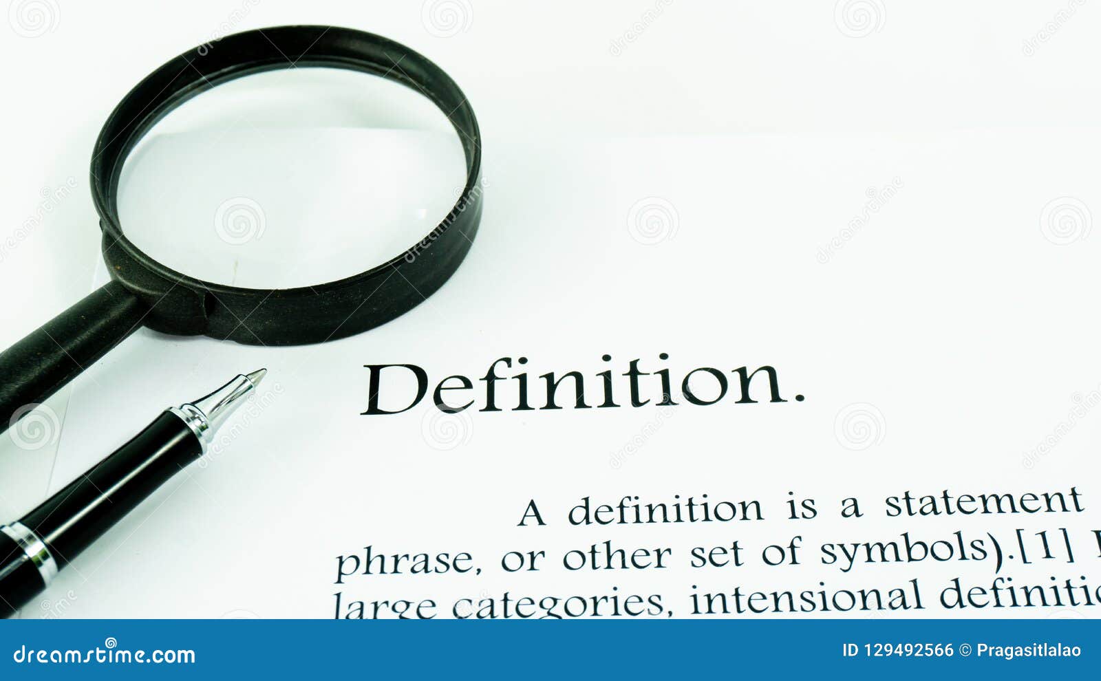 Definition Text Focus Word on White Background Stock Photo - Image of ...