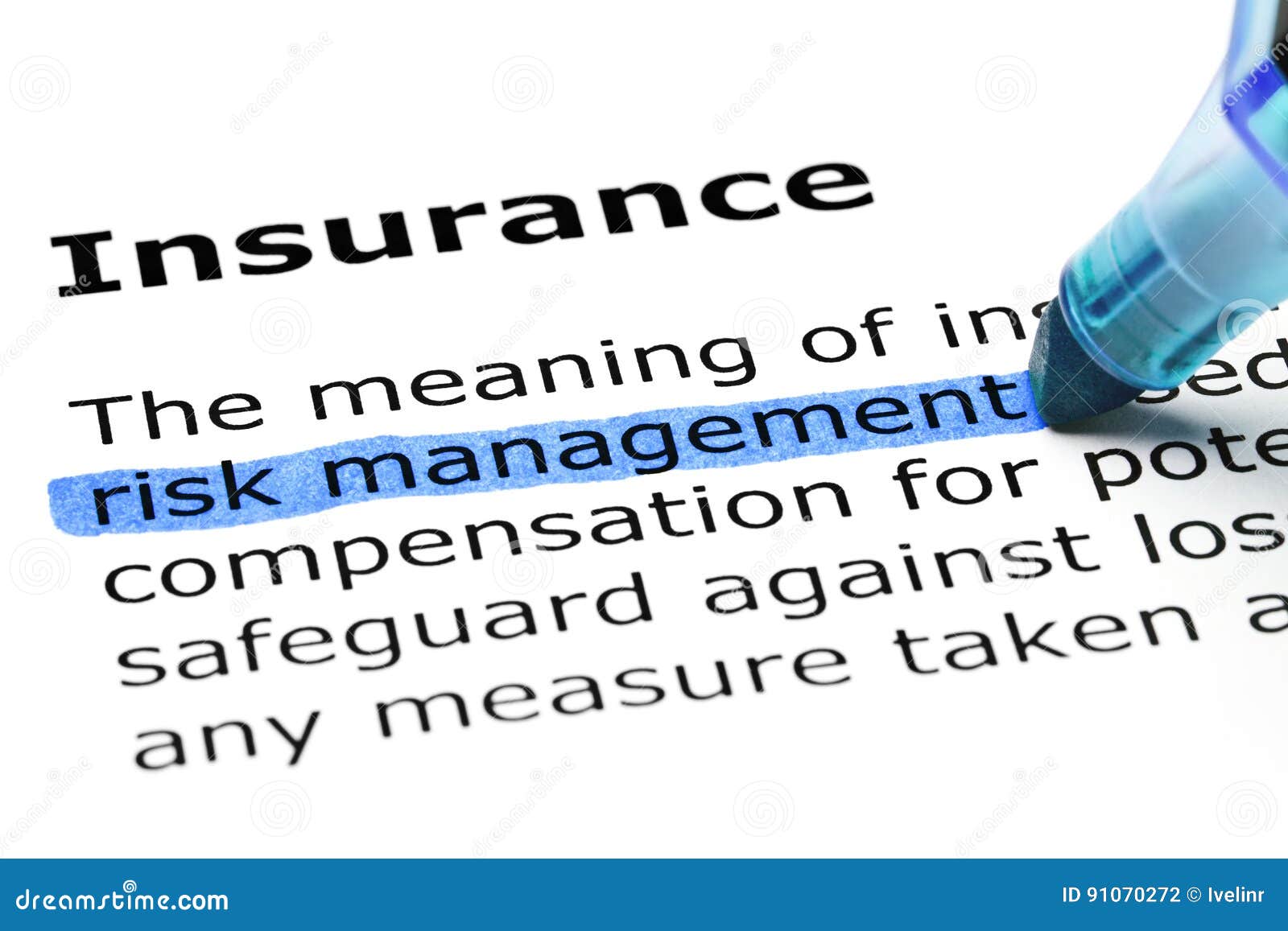 Definition Of The Word Insurance Stock Photo Image Of Home Finance 91070272
