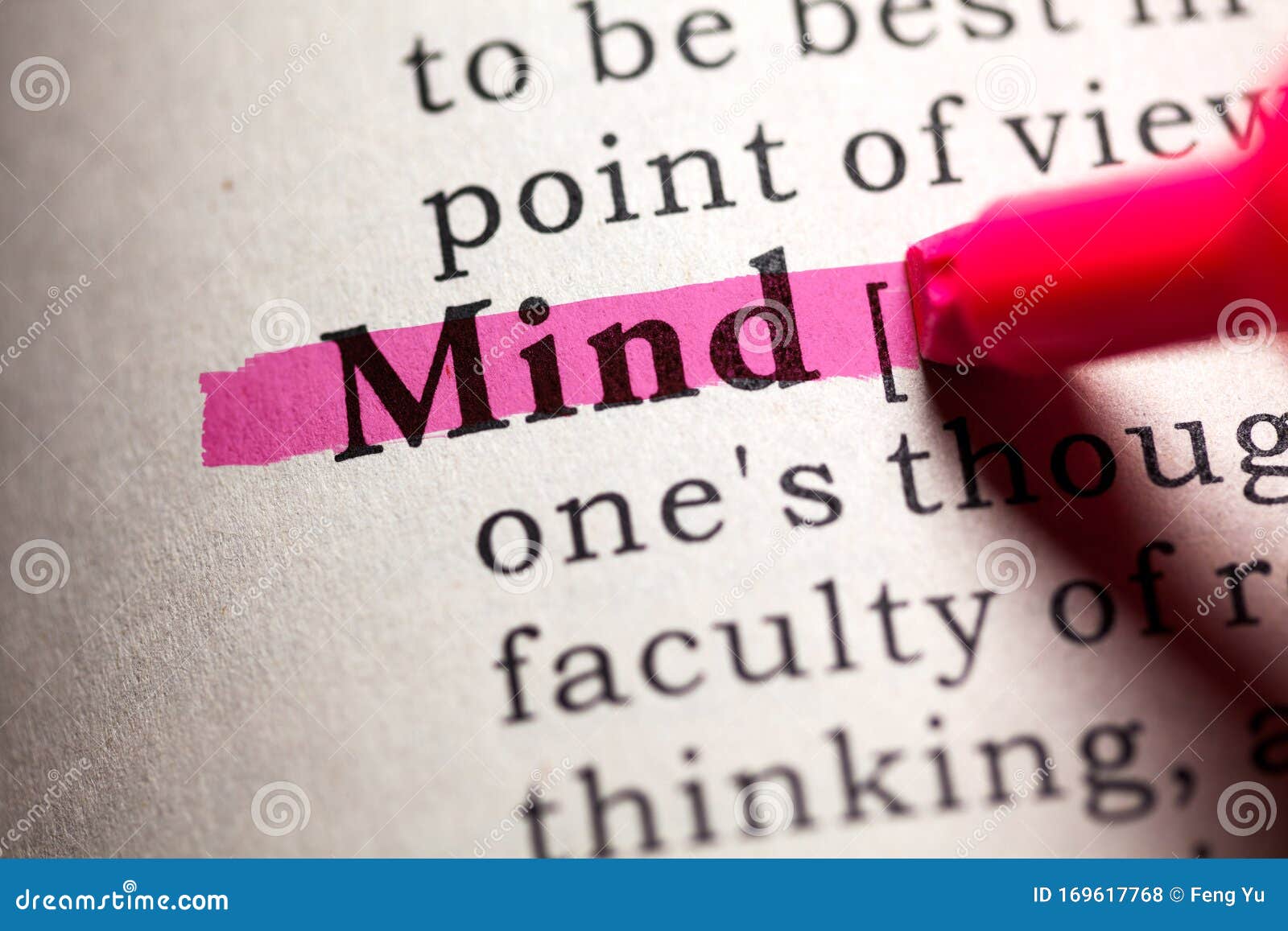 Definition of the Word Mind Stock Photo Image of mind, page 169617768