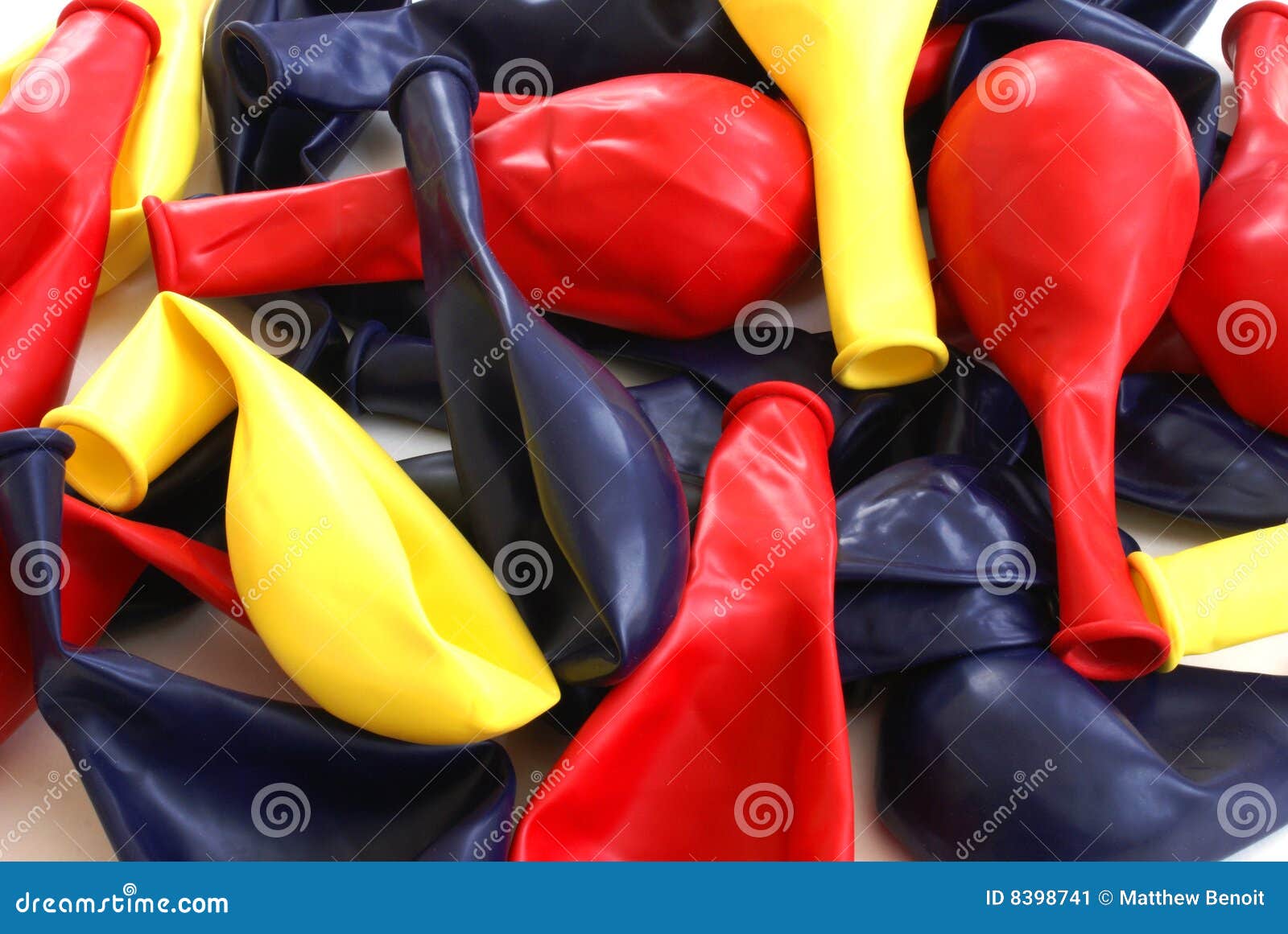 Deflated Balloons stock image. Image of blue, celebration 8398741