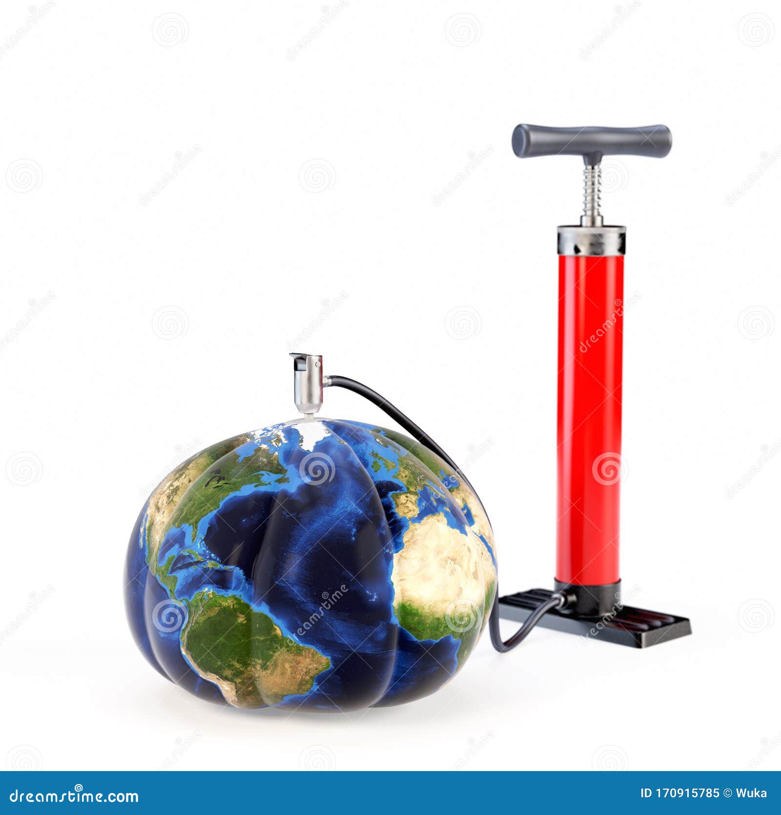 deflating beach ball