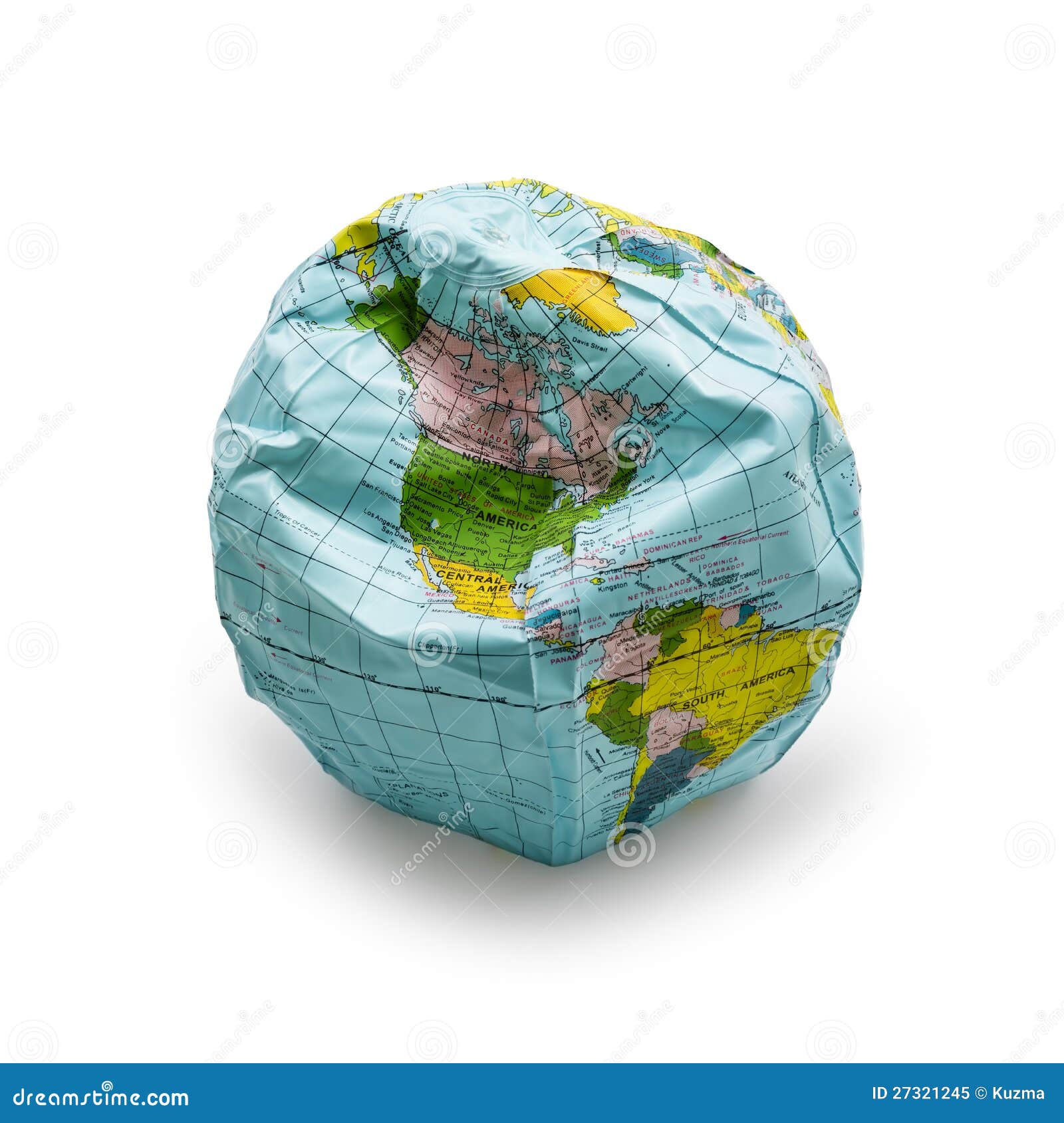 deflated globe