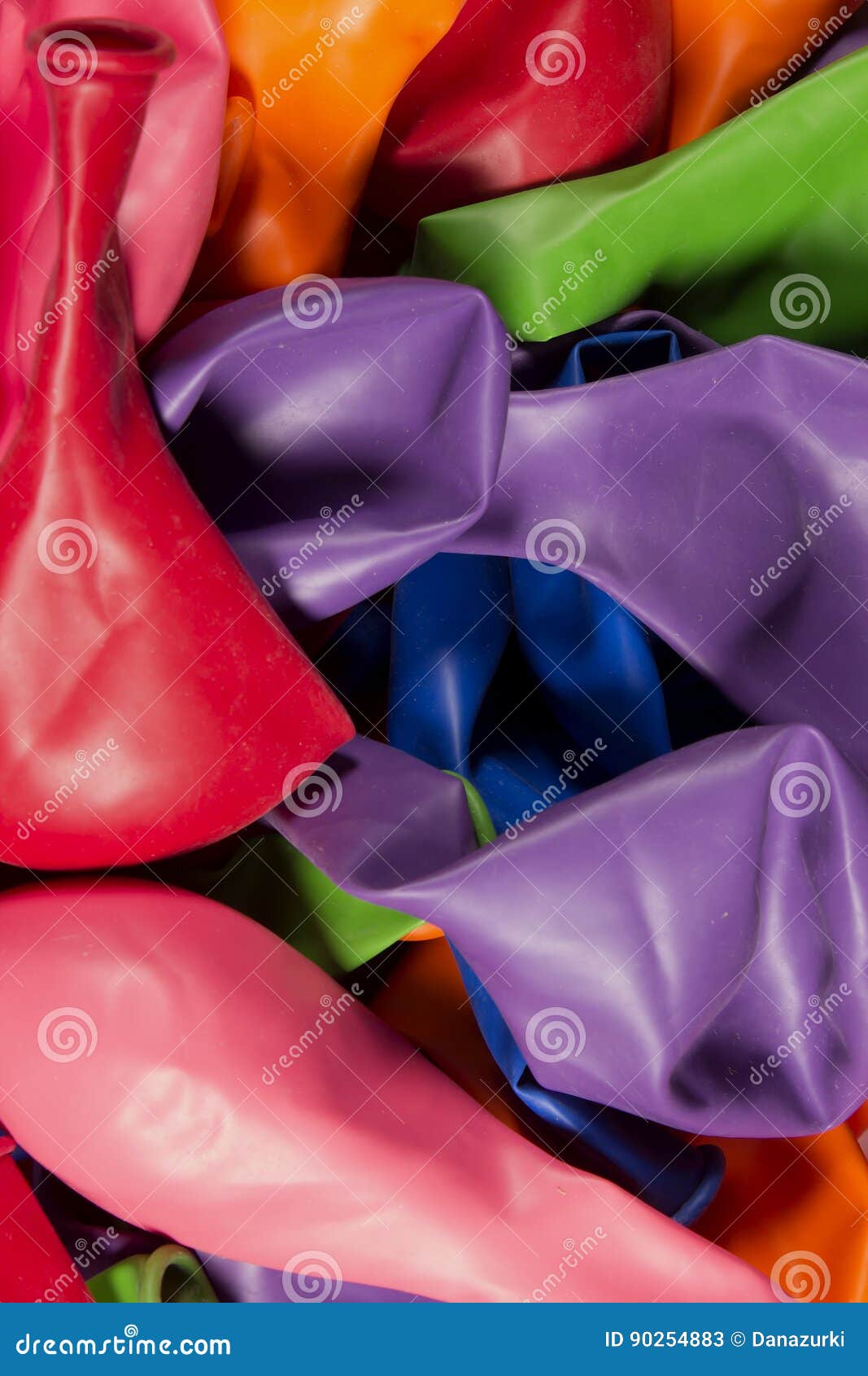 Deflated Helium Balloons stock image. Image of colours 90254883