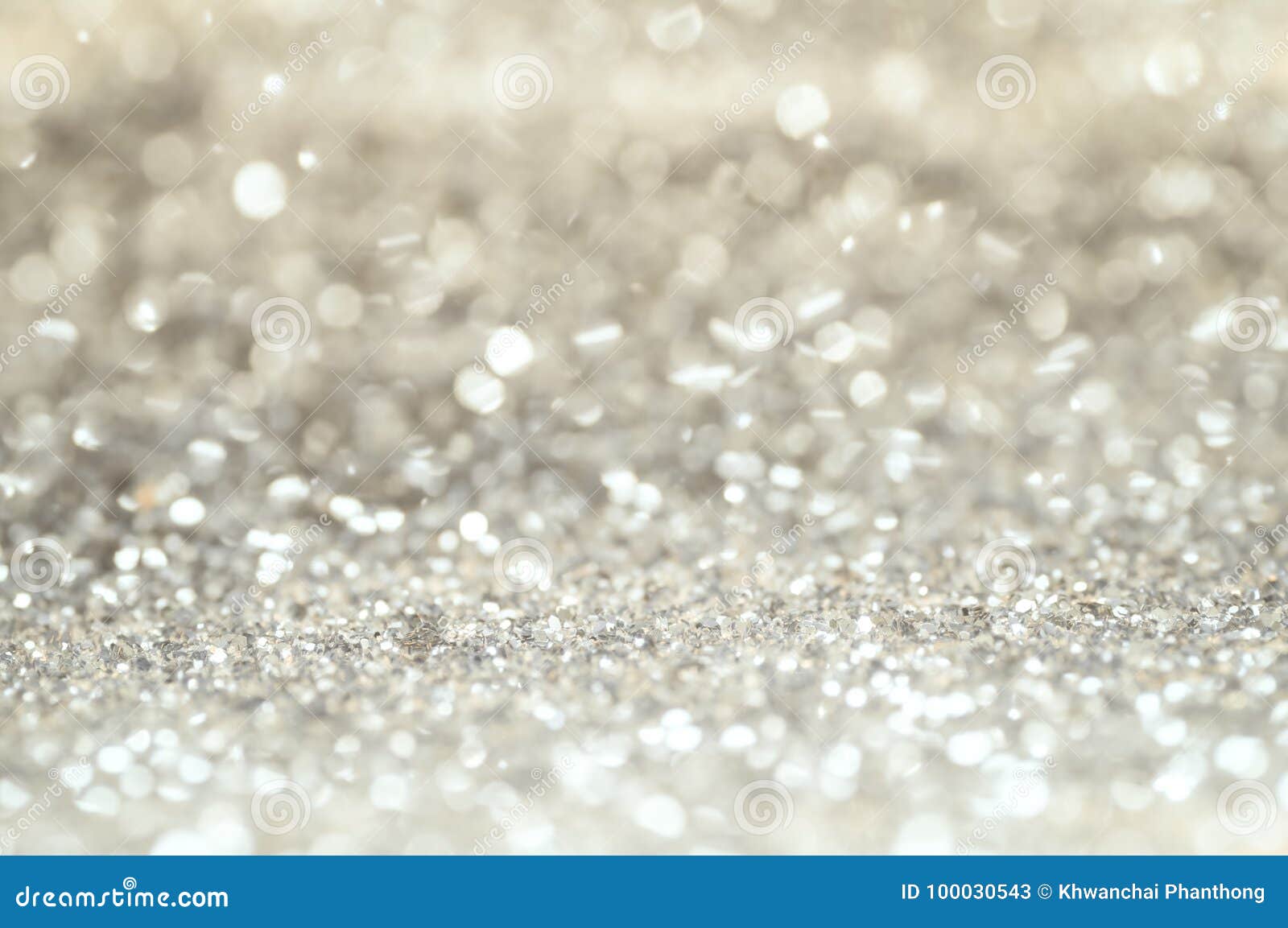 Defocus of glitter vintage lights background gold silver and black for Christmas