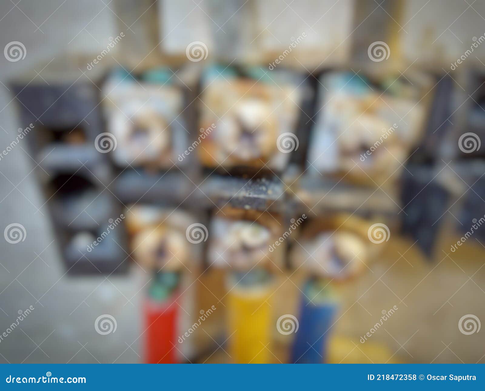 Electrical Cable with the Rusty Terminal Bolts Inside the Panel. Stock