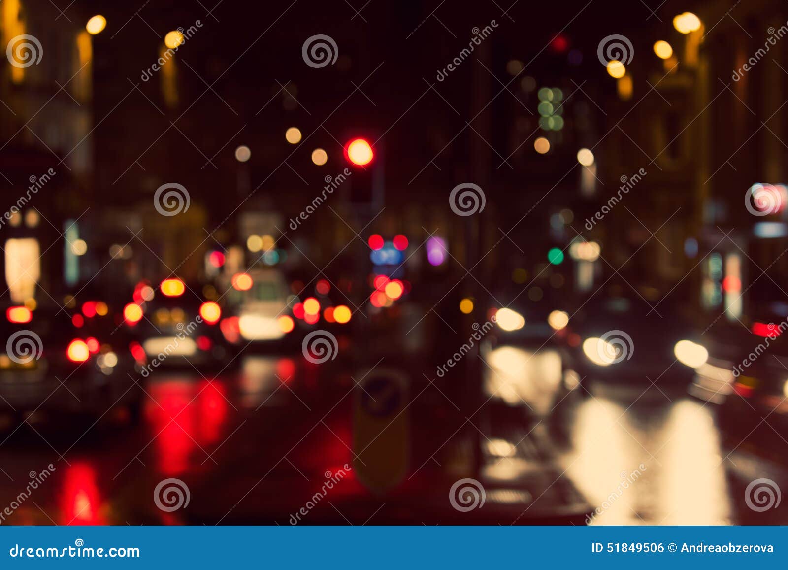defocused, blurred urban abstract traffic background