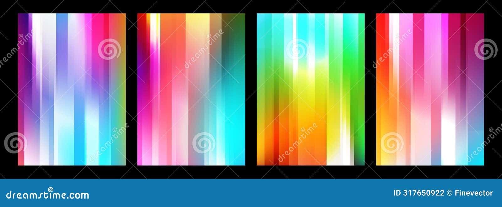defocused bright colored abstract backgrounds with vertical dynamic lines.