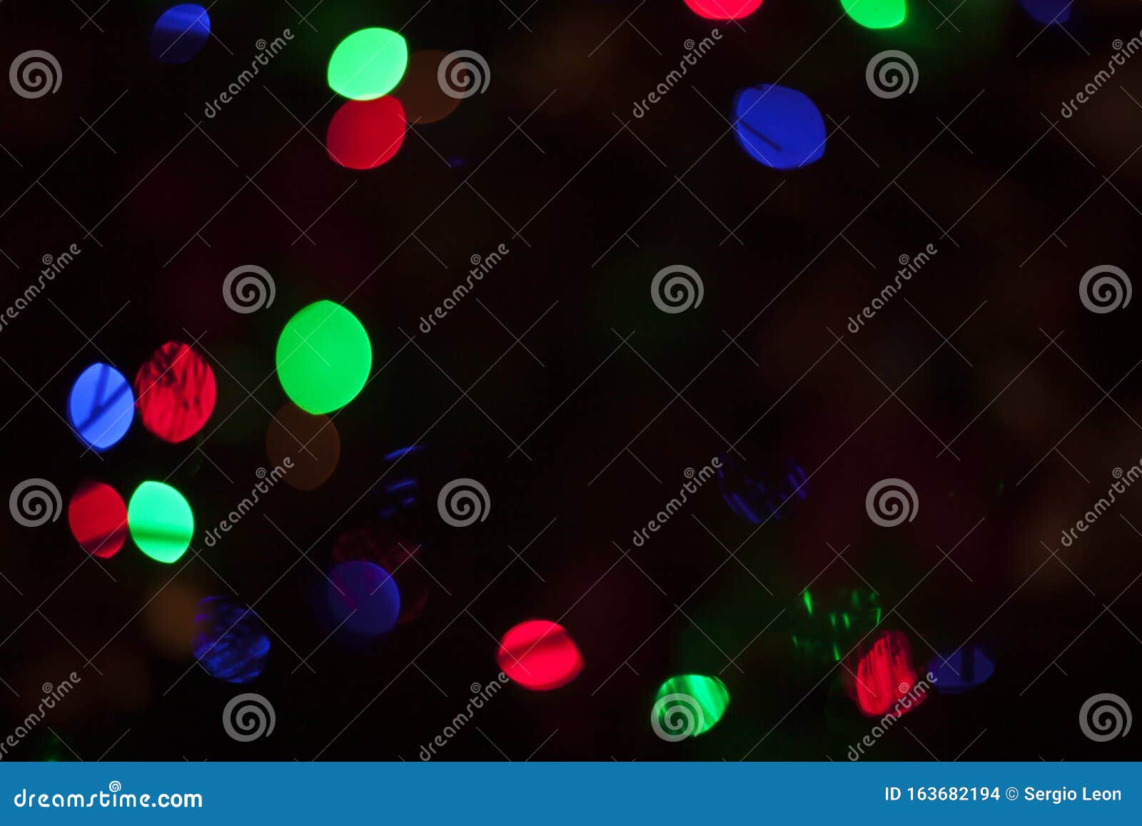 Defocused Colored Christmas Lights Stock Photo Image of spot, xmas