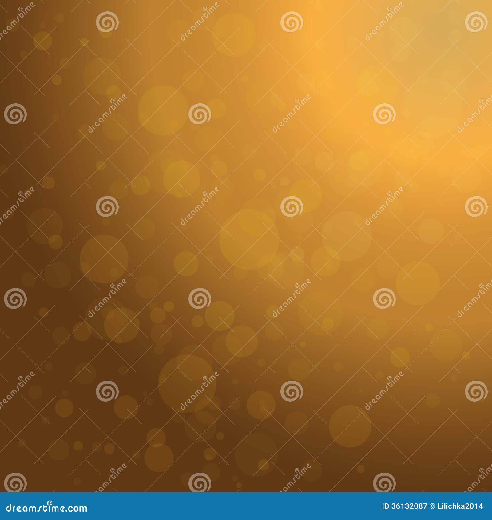 Defocused Gold Abstract Christmas Background Stock Illustration