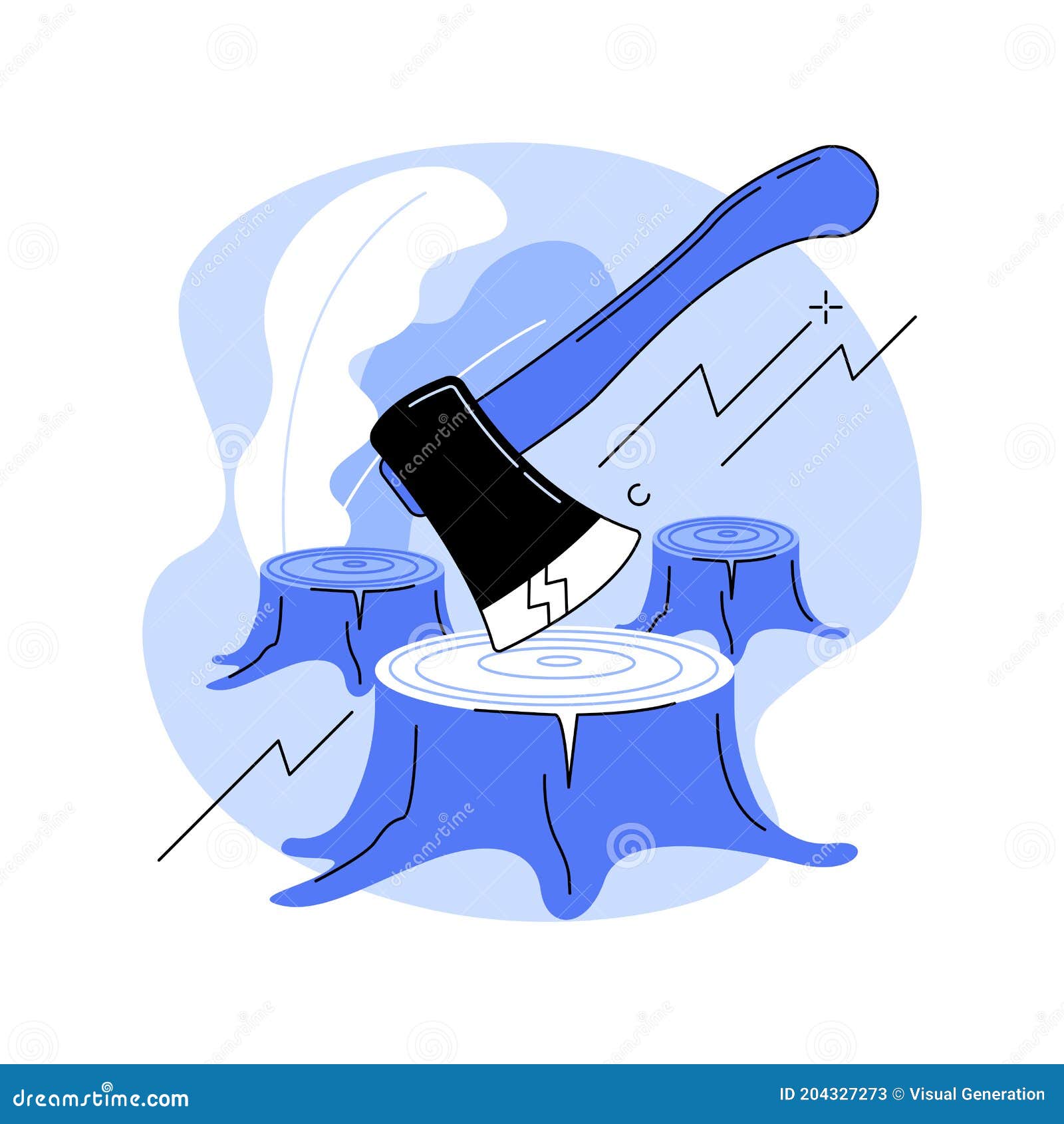 Causes Of Deforestation Infographic Vector Illustration | CartoonDealer