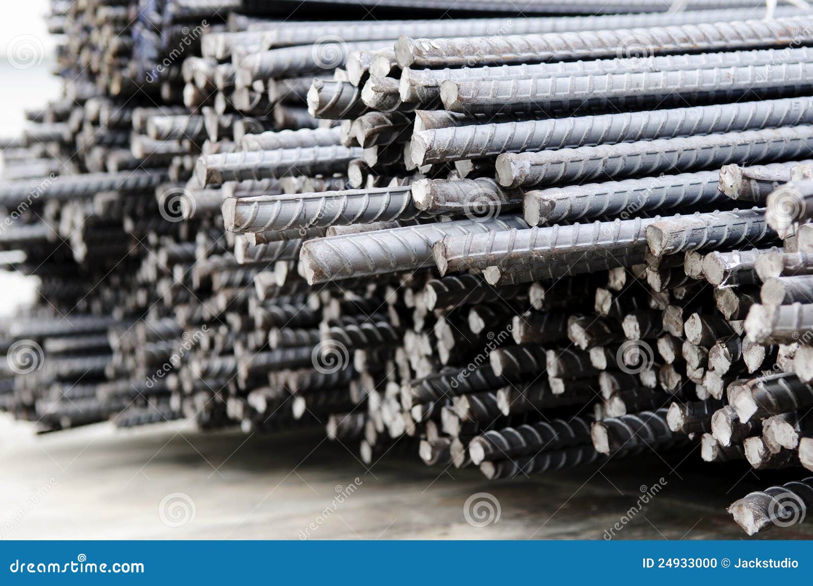 Deformed steel bars stock photo. Image of lines, industry 24933000