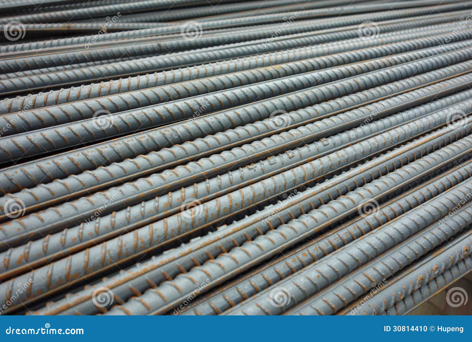 Deformed steel bars stock photo. Image of industrial 30814410