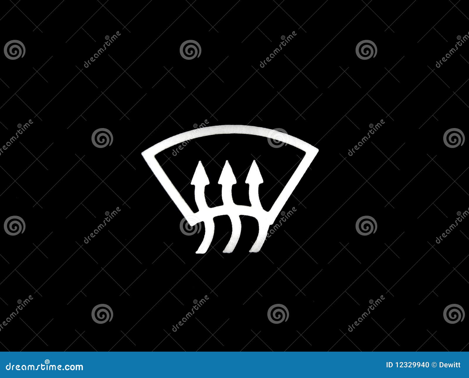 car defroster symbol isolated on white background , black vector sign and  symbols Stock Vector