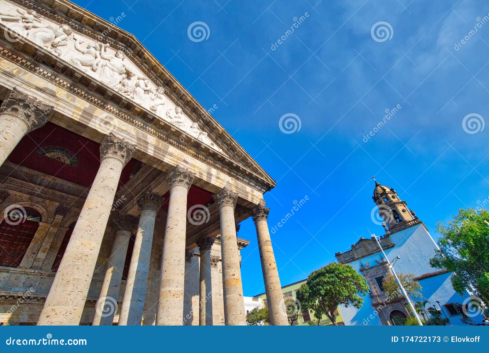 degollado theater teatro degollado located on the liberation plaza plaza de liberacion in guadalajara, mexico