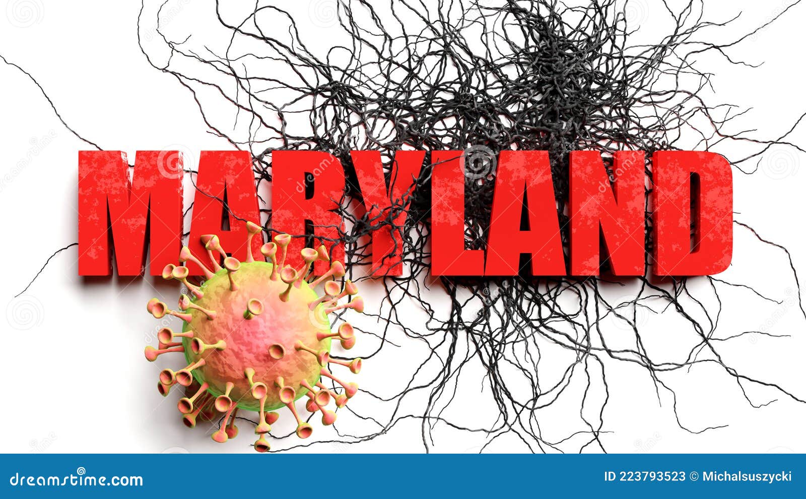Degradation and Maryland during Covid Pandemic, Pictured As Declining