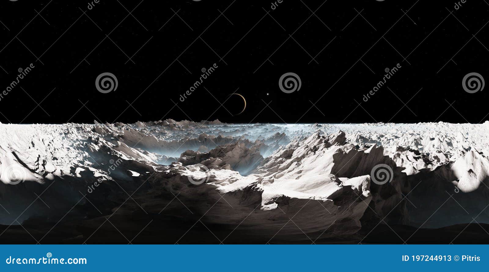 360 degree europa surface, mysterious icy moon of jupiter, equirectangular projection, environment map. hdri spherical panorama