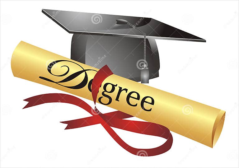 Degree illustration stock illustration. Illustration of learning 7972319