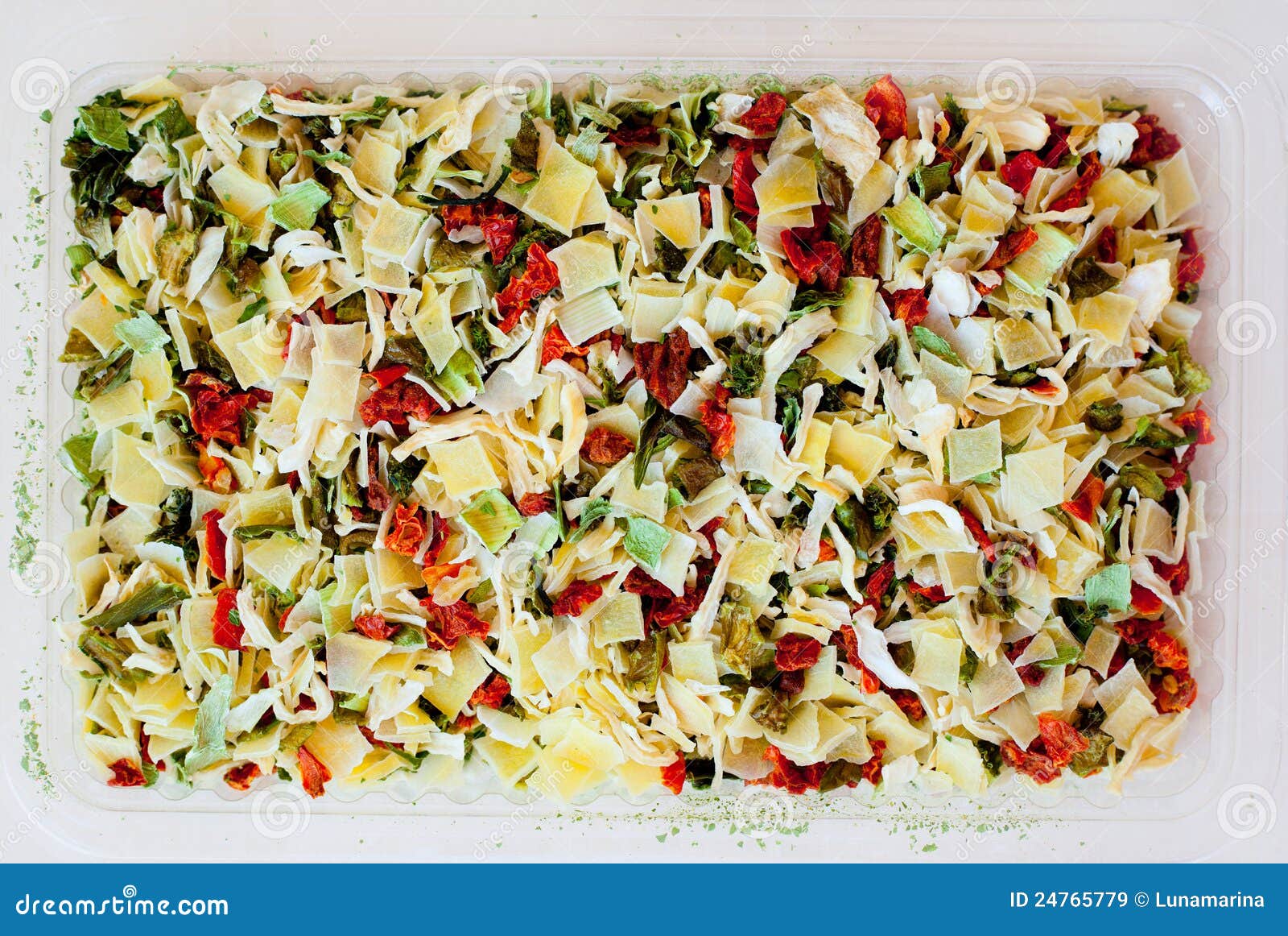 Dehydrated Dried Vegetables for Soup Texture Stock Image Image of