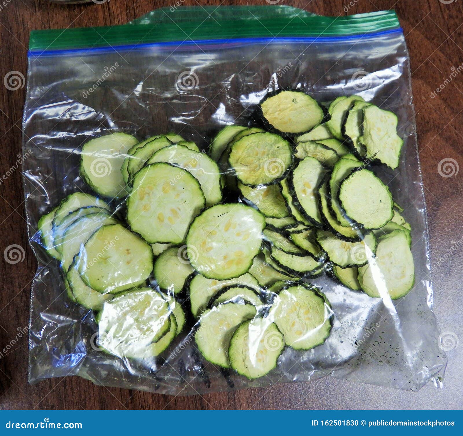 Dehydrated Zucchini In Bags Picture. Image 162501830