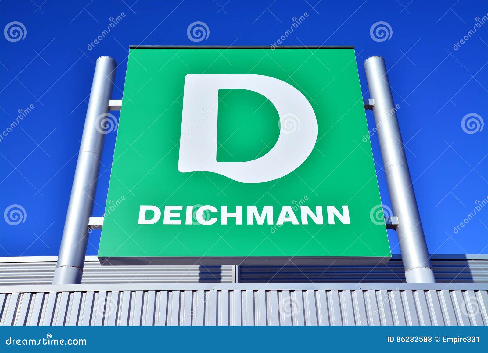 Deichmann logo editorial photo. Image of retail 86282588