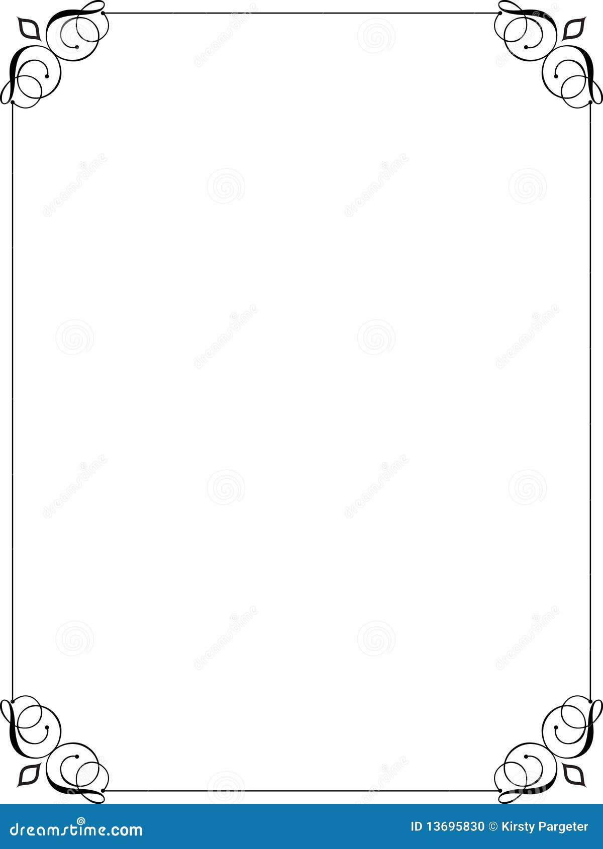 Dekorativer Rand vektor abbildung. Illustration von aufwendig 13695830