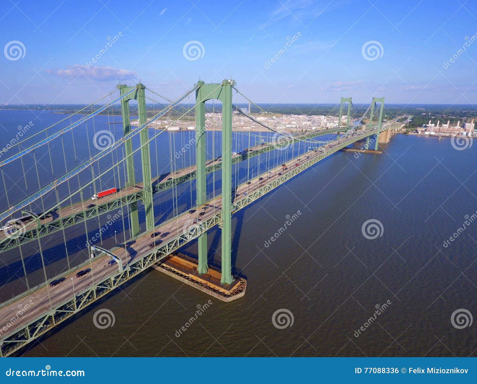 Delaware Memorial Bridge stock photo. Image of memorial 77088336