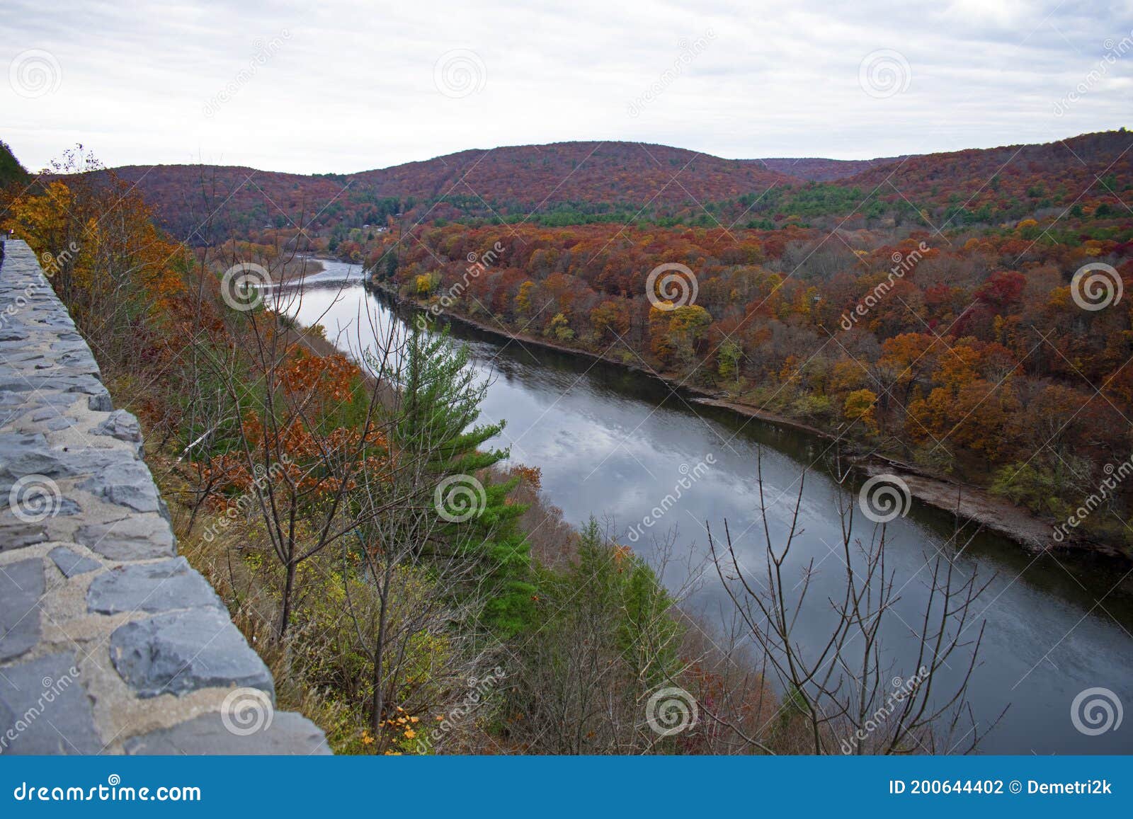 Delaware River at Port Jervis, NY 01 Stock Photo Image of scenic, blue 200644402