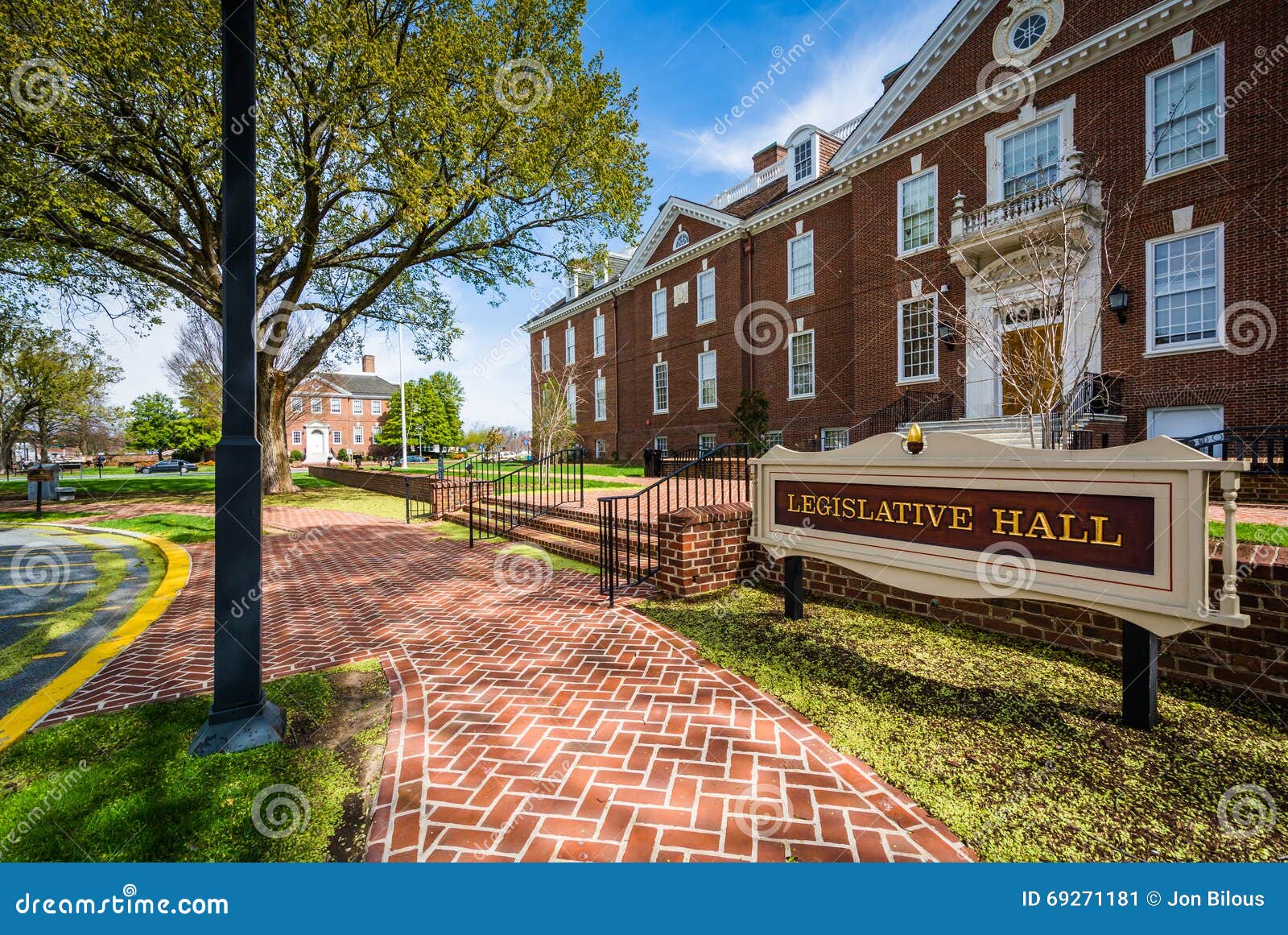 The Delaware State Capitol Building in Dover, Delaware. Stock Image