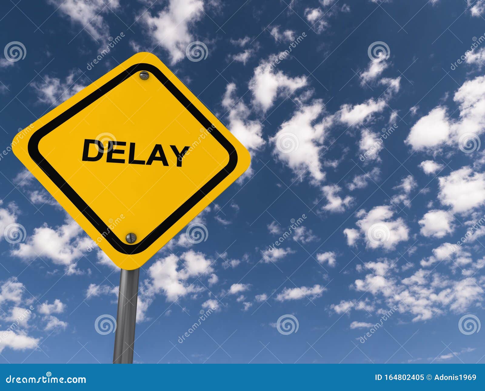 delay traffic sign