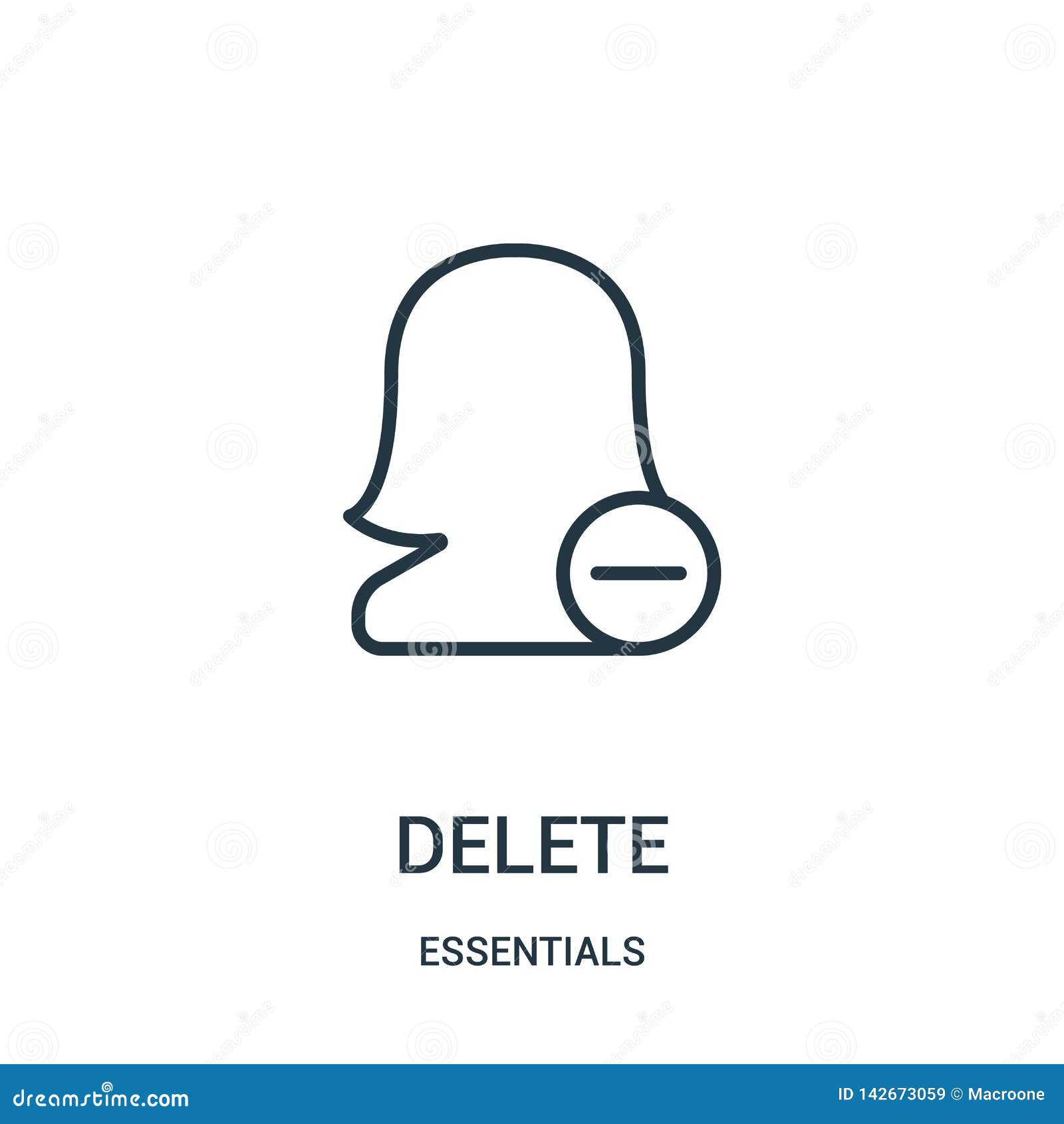 Delete Icon Vector From Essentials Collection Thin Line Delete Outline