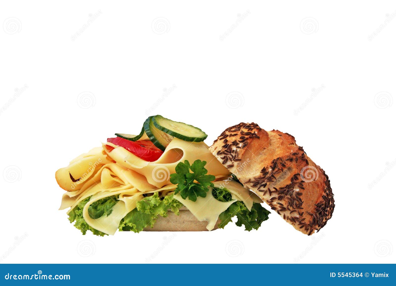 Deli Cheese Sandwich stock photo. Image of snack, deli 5545364
