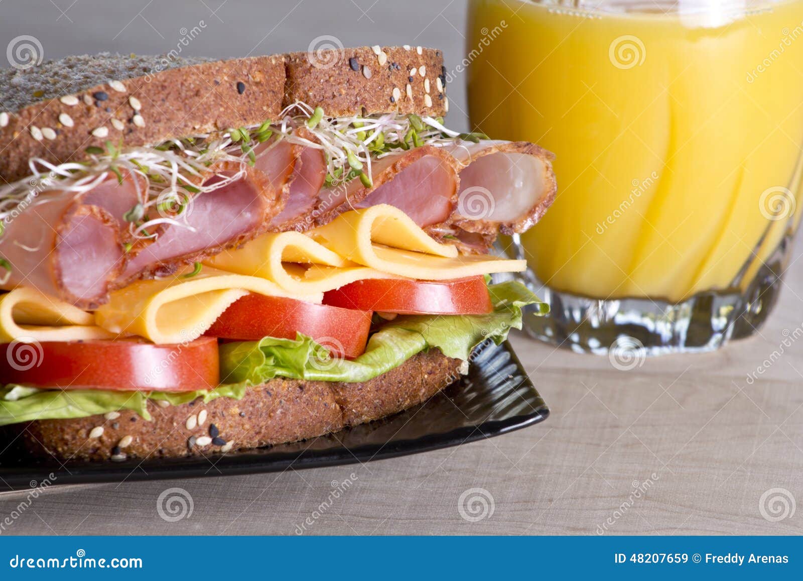 Deli Meat Sandwich with Turkey Stock Image Image of sandwich, food