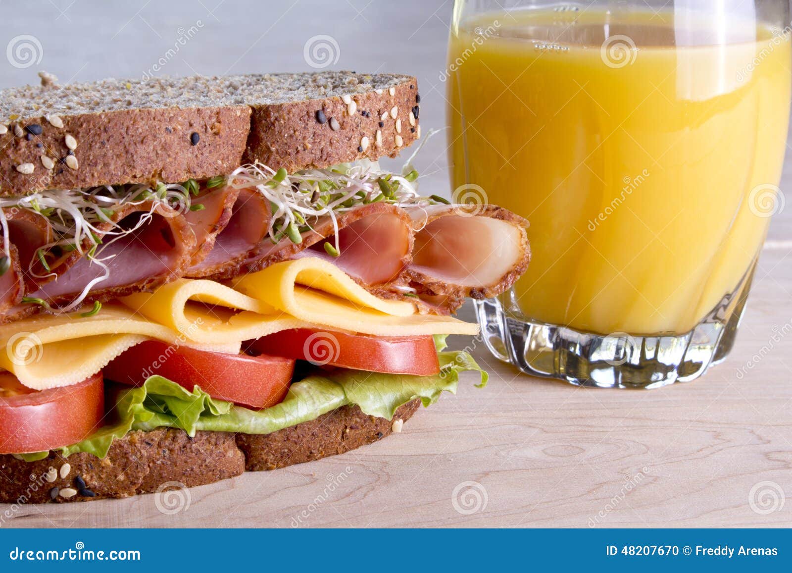 Deli Meat Sandwich with Turkey Stock Photo Image of bread, chopped