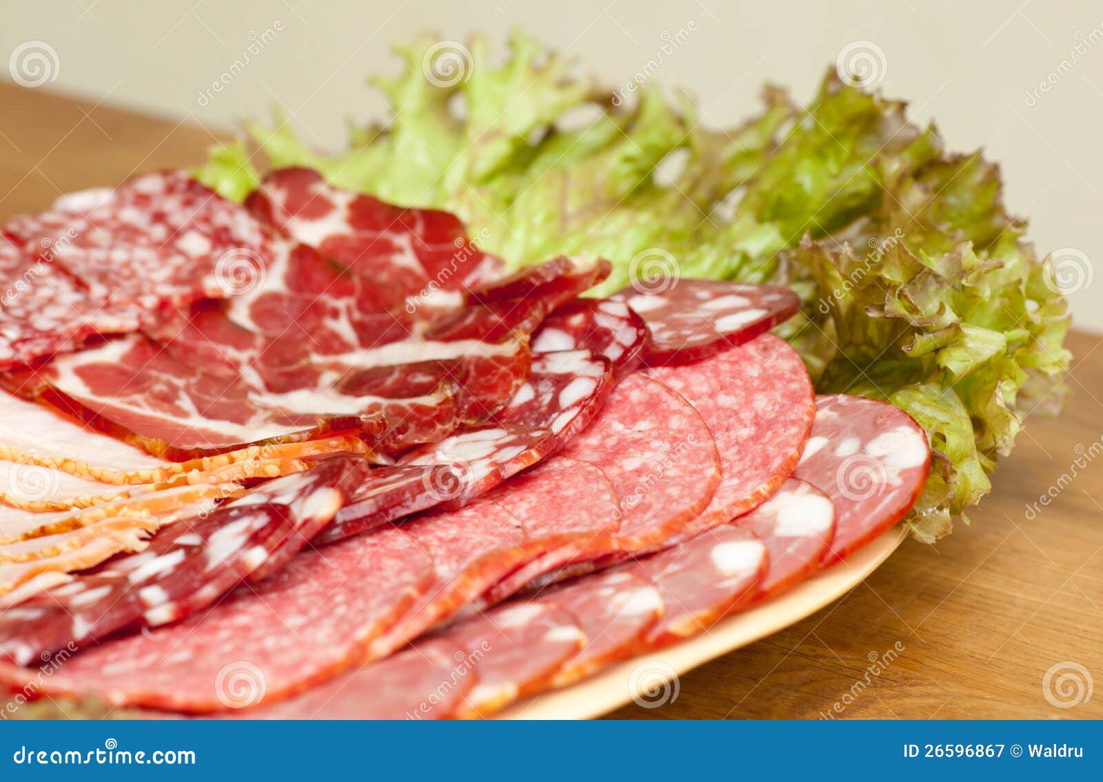 Deli meats stock image. Image of cutting, plate, collection 26596867