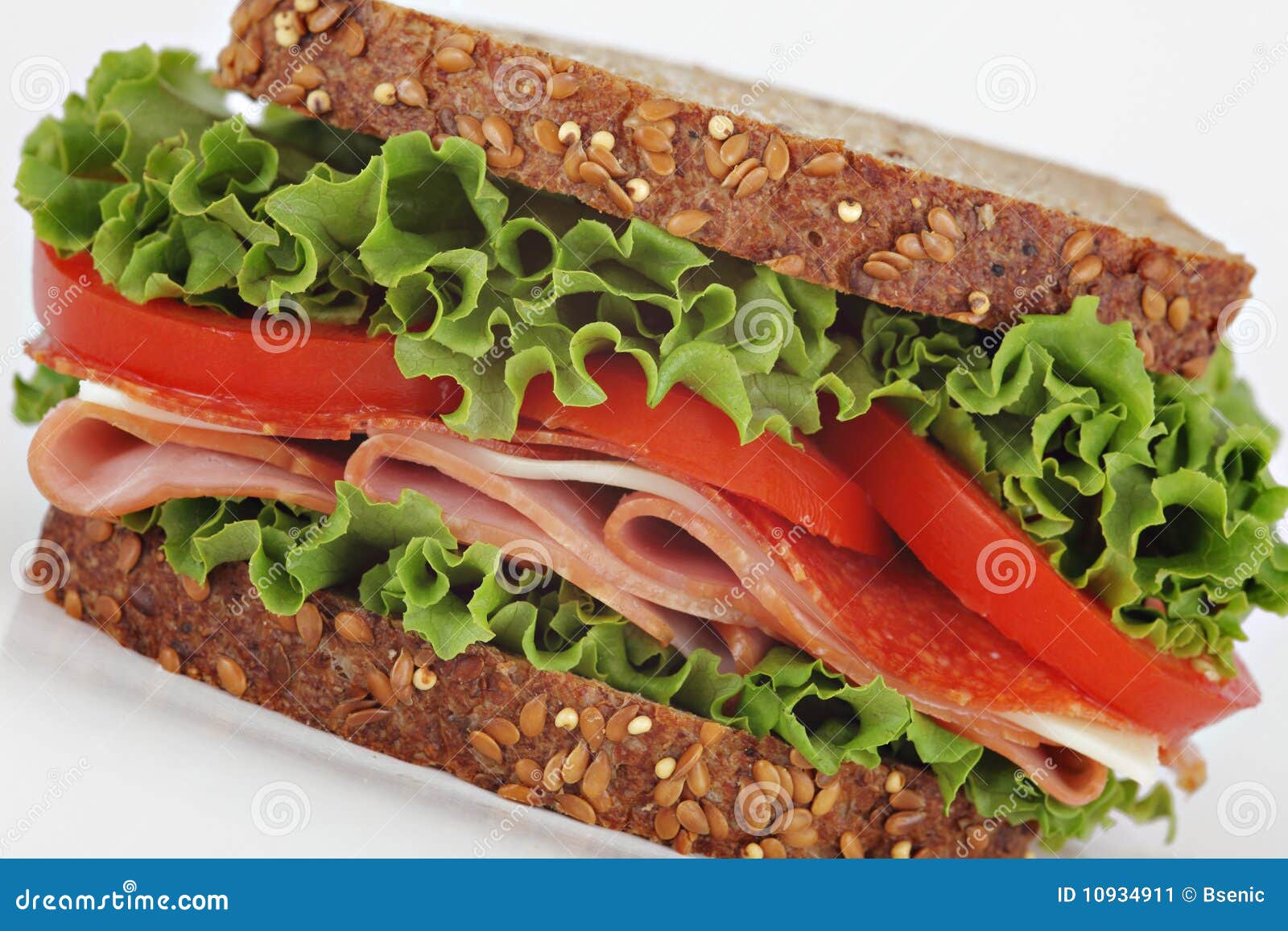 Deli sandwich stock image. Image of breakfast, green 10934911