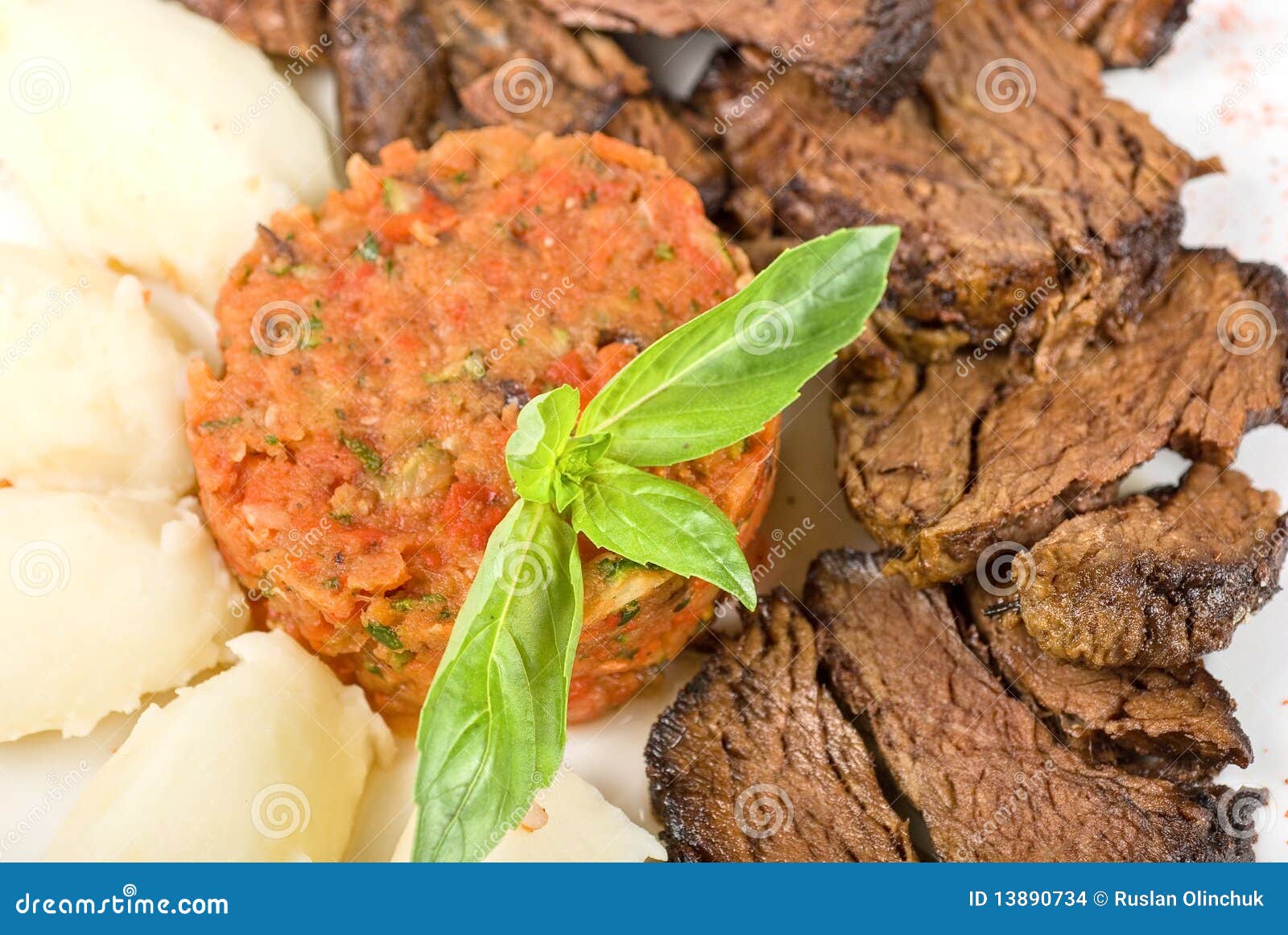 Delicate beef fillet stock photo. Image of herbs, fillet 13890734