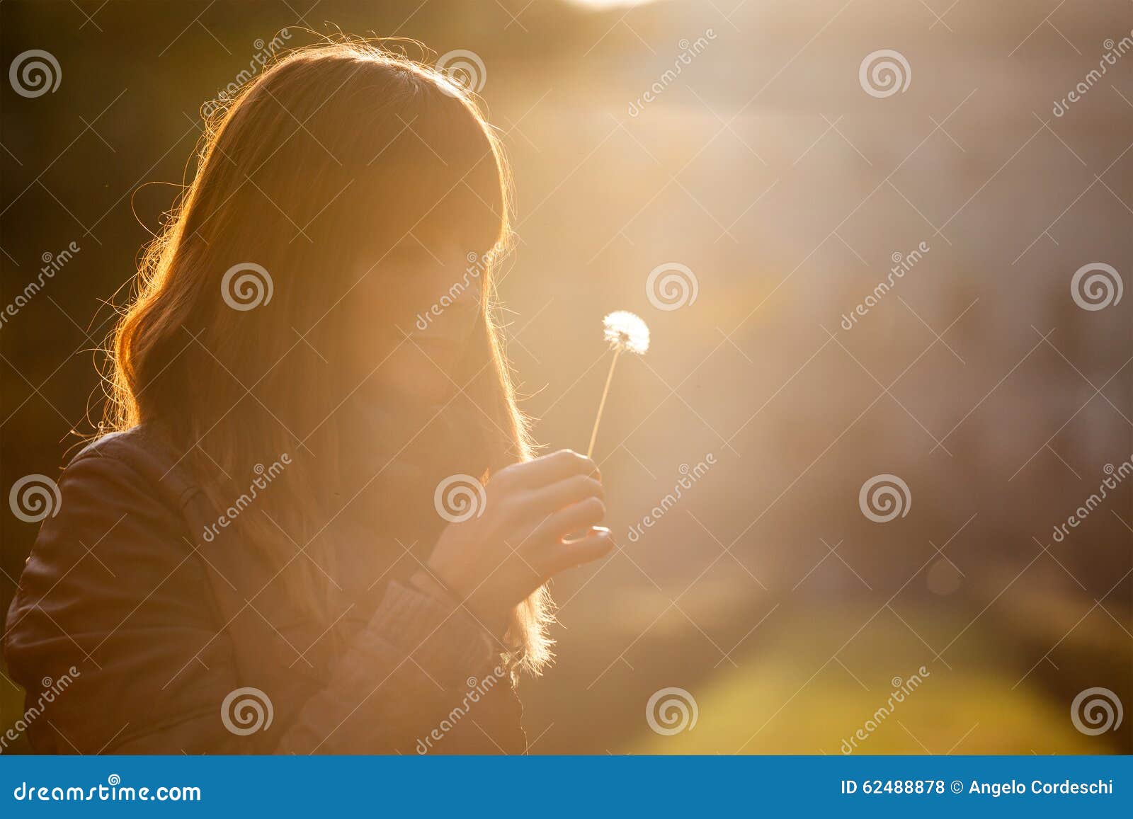 delicate and fragile girl, sweet hope woman and nature. romantic sunset.