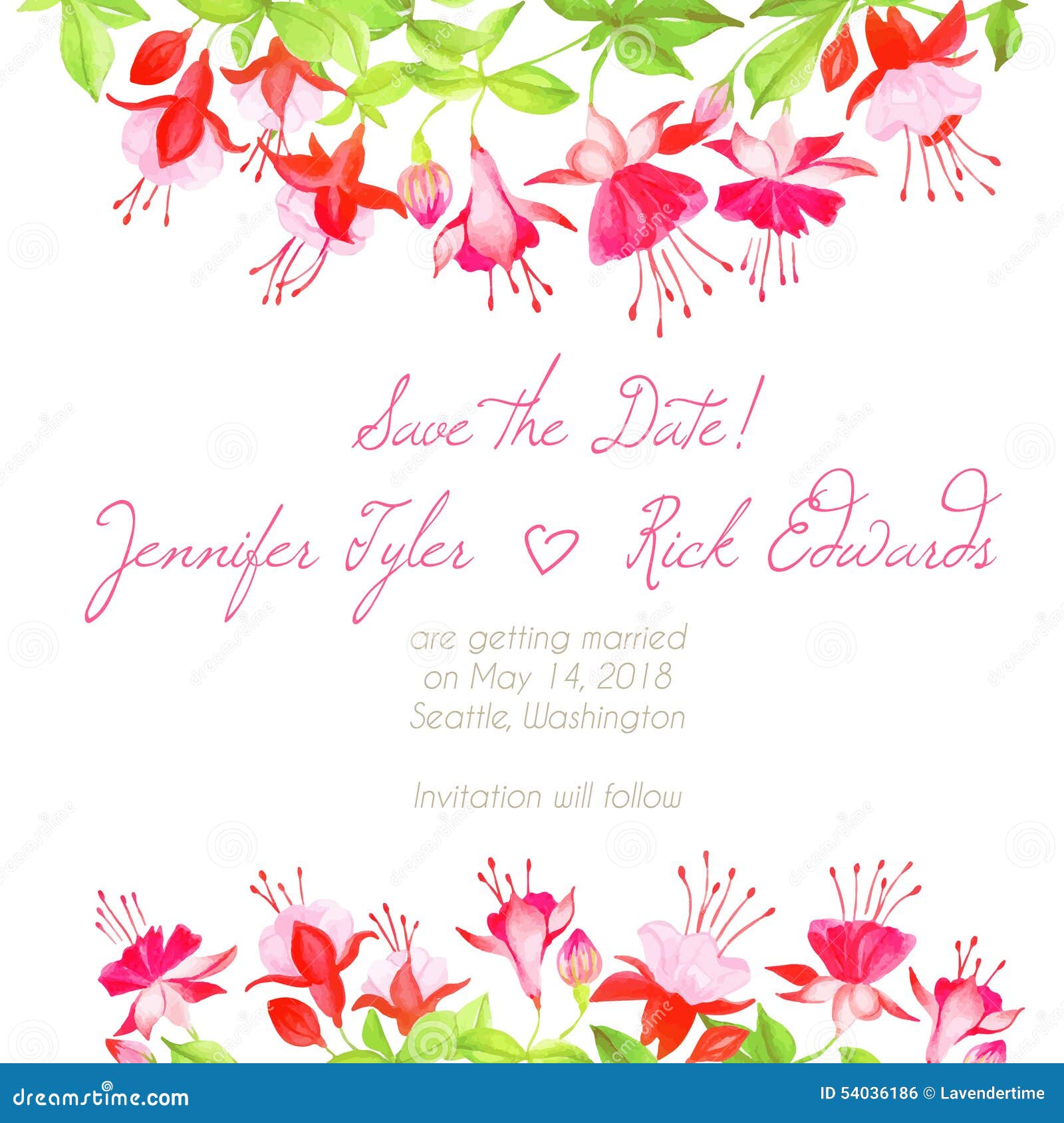delicate fuchsia  frame  
