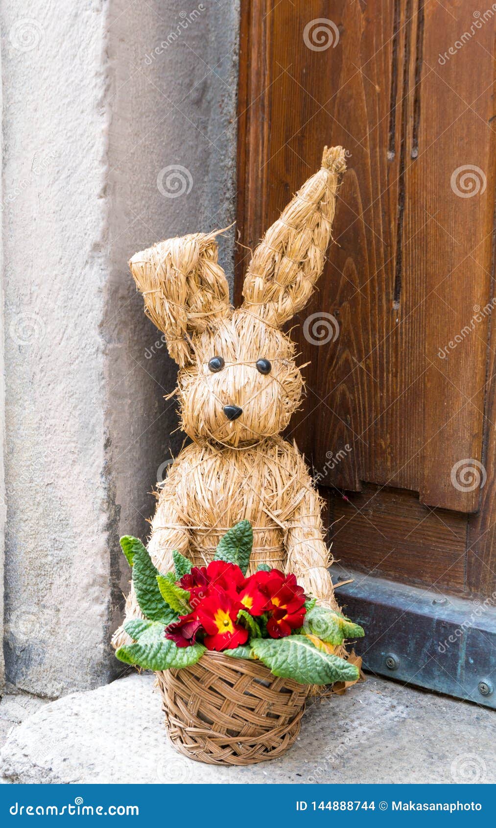 Straw Rabbits Bunny/Easter Decorations