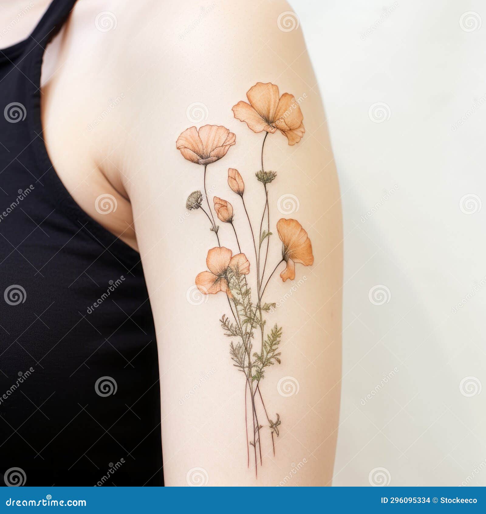 How To Draw Poppy Flowers Tattoo, Step by Step, Drawing Guide, by Dawn -  DragoArt