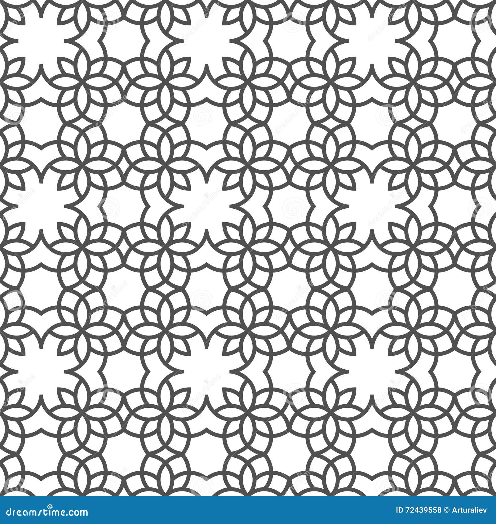Delicate Seamless Pattern in Arabic Style Stock Vector Illustration of ornament, eastern 72439558