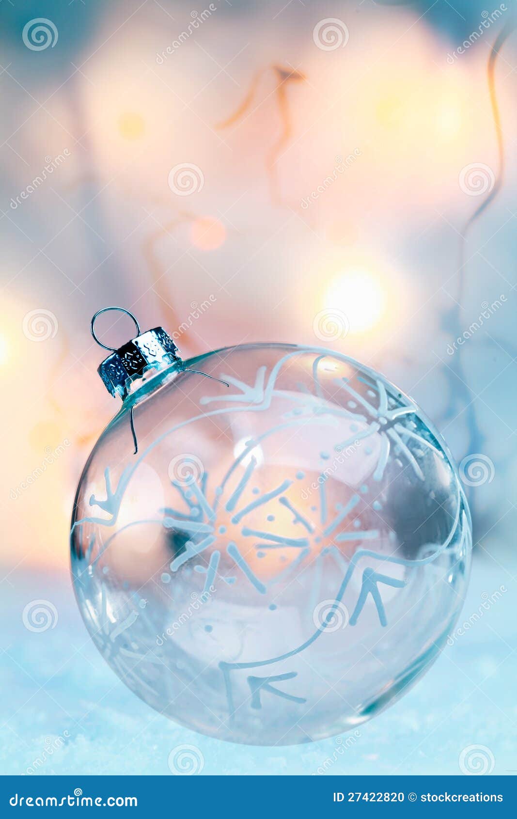 delicate translucent christmas bauble