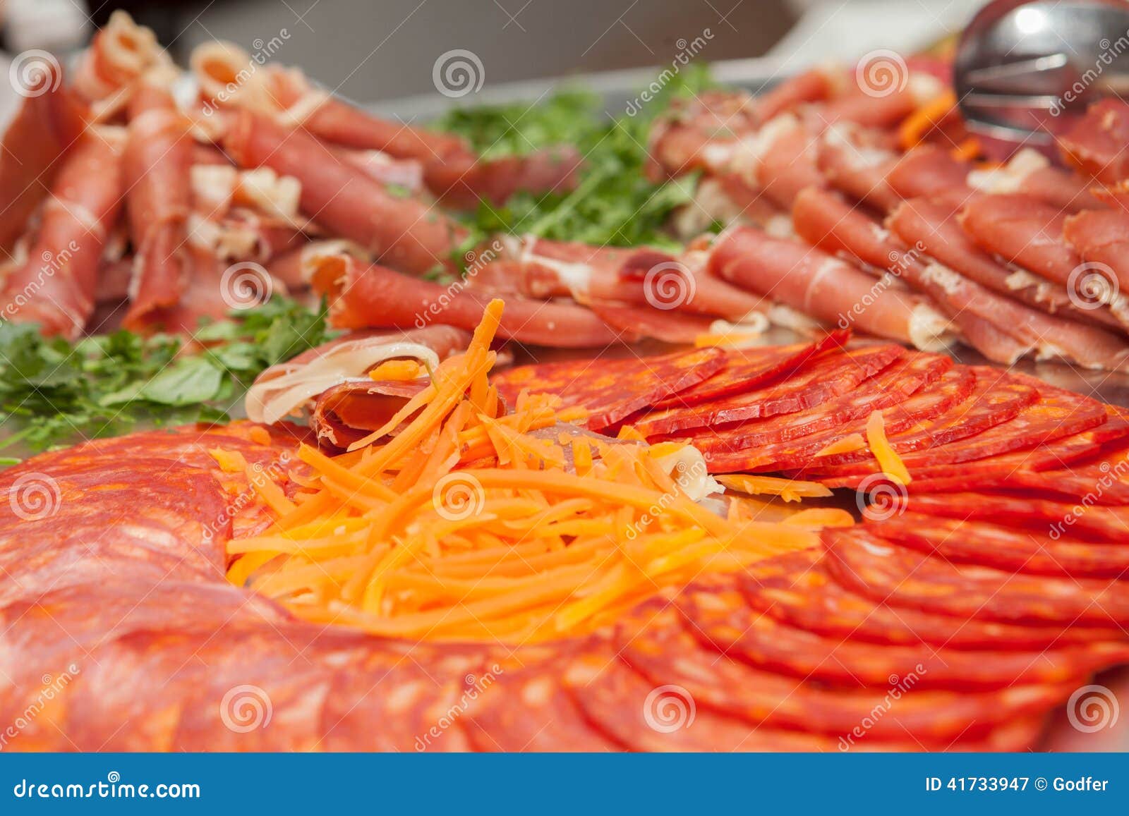 Delicatessen Cold Meats and Salad Stock Image Image of buffet, delicatessen 41733947