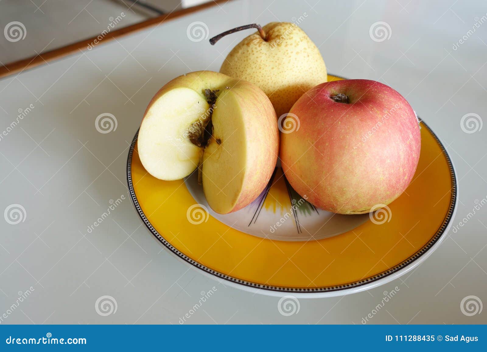 Delicious Apples for Breakfast Stock Image Image of dramatic, angle
