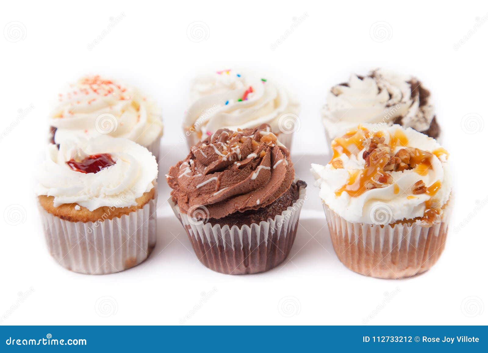 Delicious Assorted Cupcakes Stock Photo Image of baked, fruity 112733212